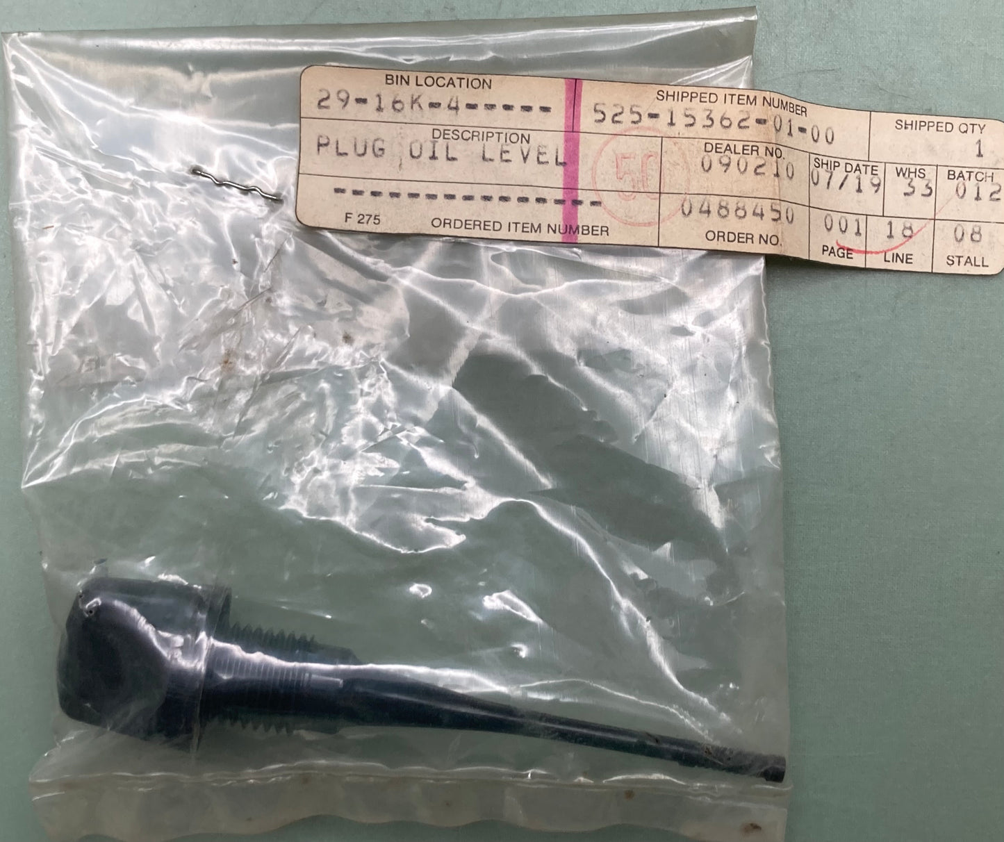 New Replaces Yamaha 525-15362-01-00 Oil Level Plug