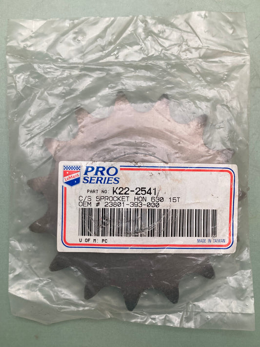 New Genuine LeMans K22-2541 Sprocket, 15T 23801-393-000