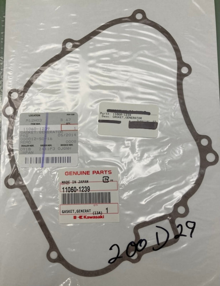 Kawasaki 11060-1239 Gasket Generator New Genuine