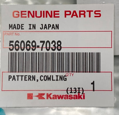 Kawasaki 56069-7038 Pattern Cowling UPP L New Genuine