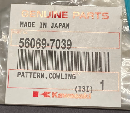 Kawasaki 56069-7039 Pattern Cowling FR LH New Genuine