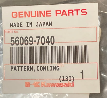 Kawasaki 56069-7040 Pattern Cowling RR LH New Genuine