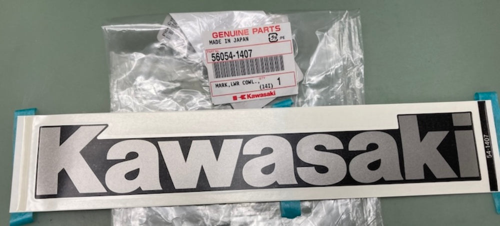 Kawasaki 56054-1407 Mark LWR Cowl "Kawasaki" New Genuine