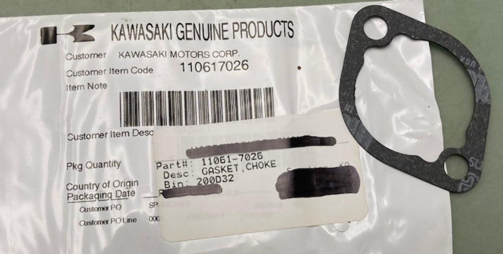 Kawasaki 11061-7026 Gasket New Genuine