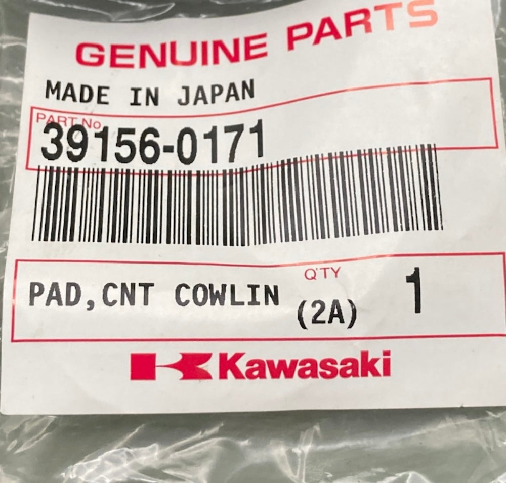 Kawasaki 39156-0171 Pad CNT Cowling LH New Genuine