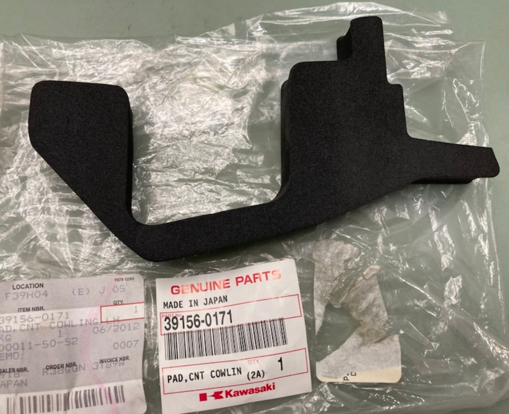 Kawasaki 39156-0171 Pad CNT Cowling LH New Genuine