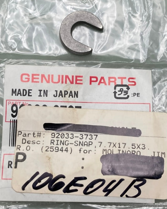 Kawasaki 92033-3737 Ring-Snap 7.7x17.5x3 New Genuine