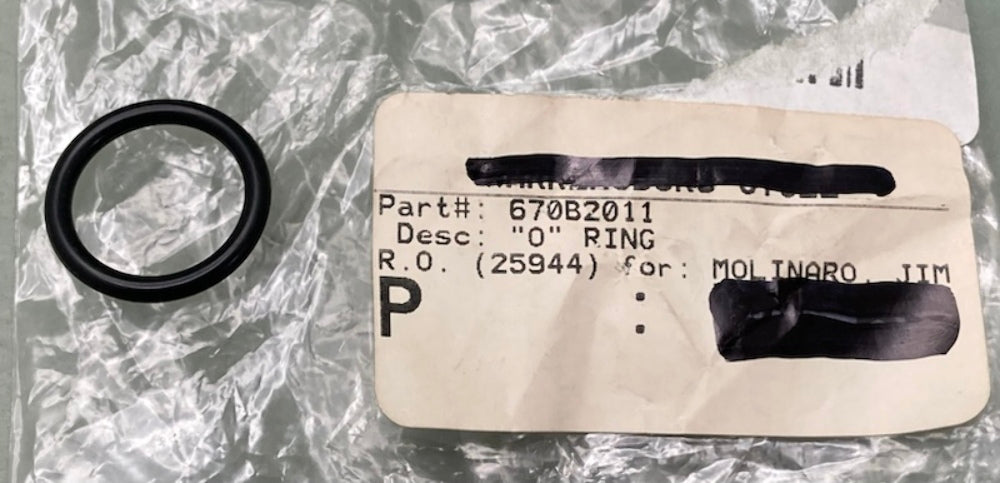 Kawasaki 670B2011 O-Ring 11MM New Replaces
