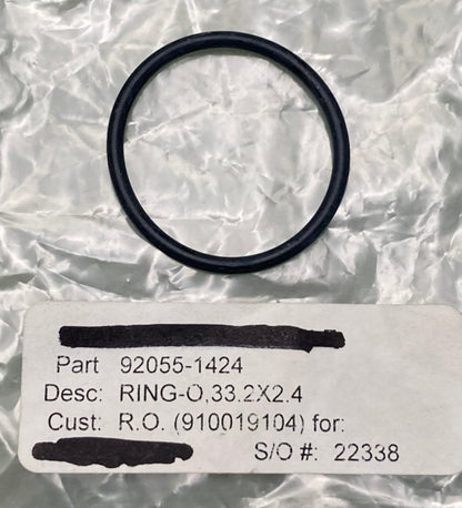 Kawasaki 92055-1424 O-Ring 33.2x2.4 New Replaces
