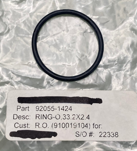 Kawasaki 92055-1424 O-Ring 33.2x2.4 New Replaces