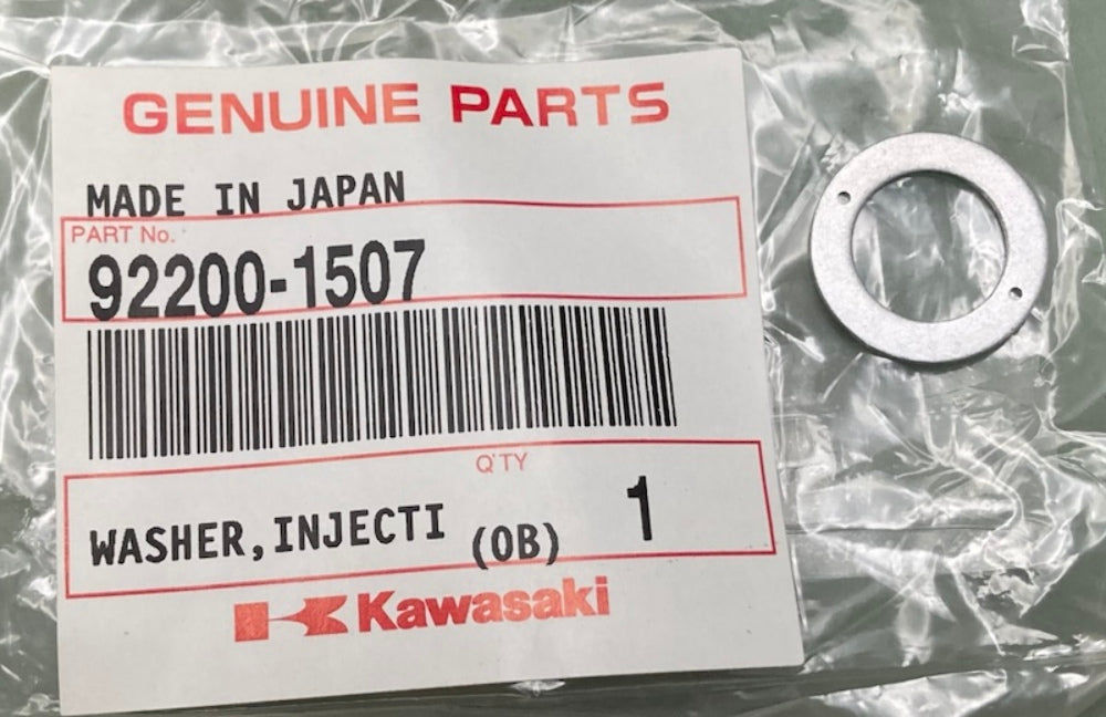 Kawasaki 92200-1507 Nozzle Injection Washer New Genuine