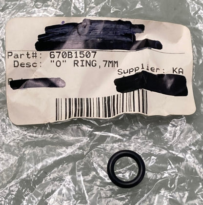 Kawasaki 670B1507 O-Ring 7 MM New Replaces