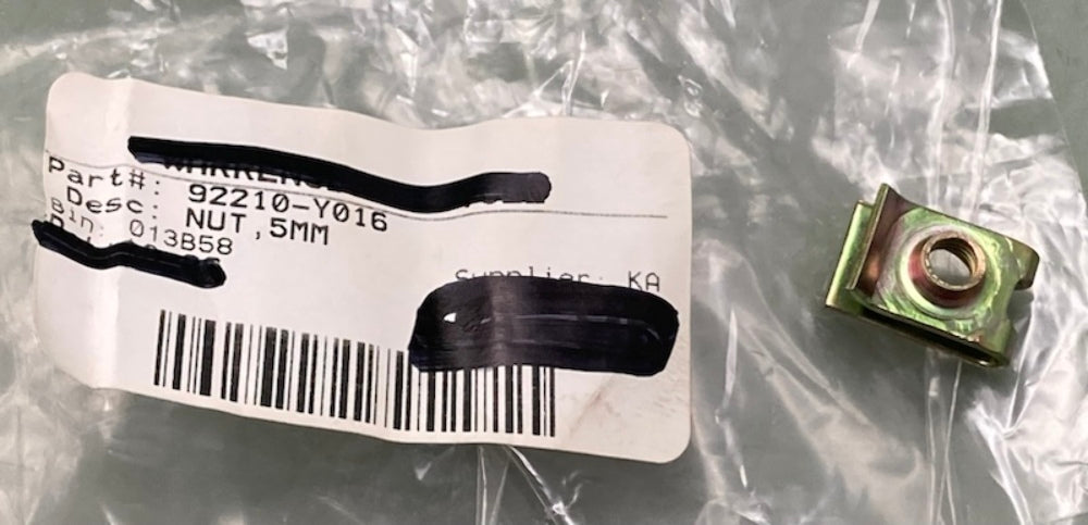 Kawasaki 92210-Y016 Nut 5MM New Replaces