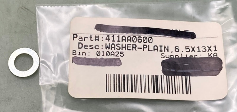 Kawasaki 411AA0600 Washer Plain 605x13x1 New Replaces