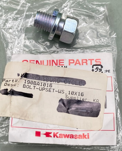 Kawasaki 190BA1016 Bolt Upset WS 10x16 New Genuine