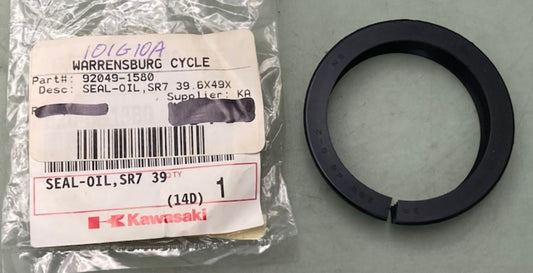 Kawasaki 92049-1580 Oil-Seal SR7 39.6X49x6-2 NS New Genuine