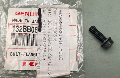 Kawasaki 132BB0616 Small Flanged Bolt 6x16 New Genuine