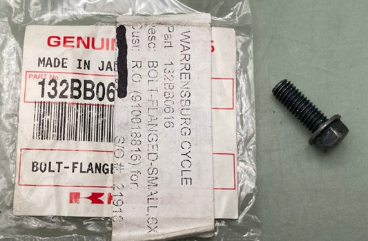 Kawasaki 132BB0616 Small Flanged Bolt 6x16 New Genuine