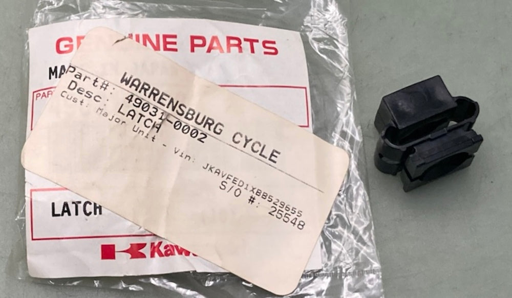 Kawasaki 49031-0002 Latch New Genuine 49031-0001
