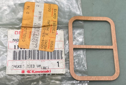 Kawasaki 11009-1857 Gasket Reed Valve New Genuine 11009-1905, 11009-1379