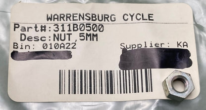 Kawasaki 311B0500 Nut-Hex New Replaces 311B0500, 310B0500