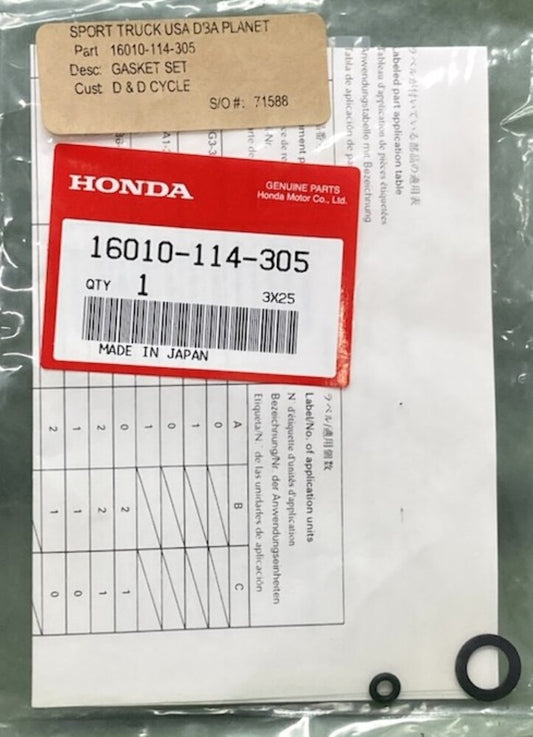 Honda 16010-1114-305 Gasket Set New Genuine