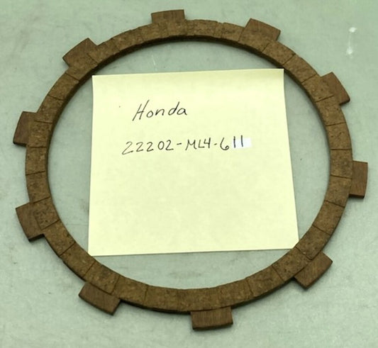 Replaces Honda 22202-ML4-611 Clutch Plate Friction Disk New