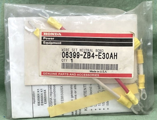 Honda 06399-ZB4-E30AH Wire Set Neutral Bond New Genuine