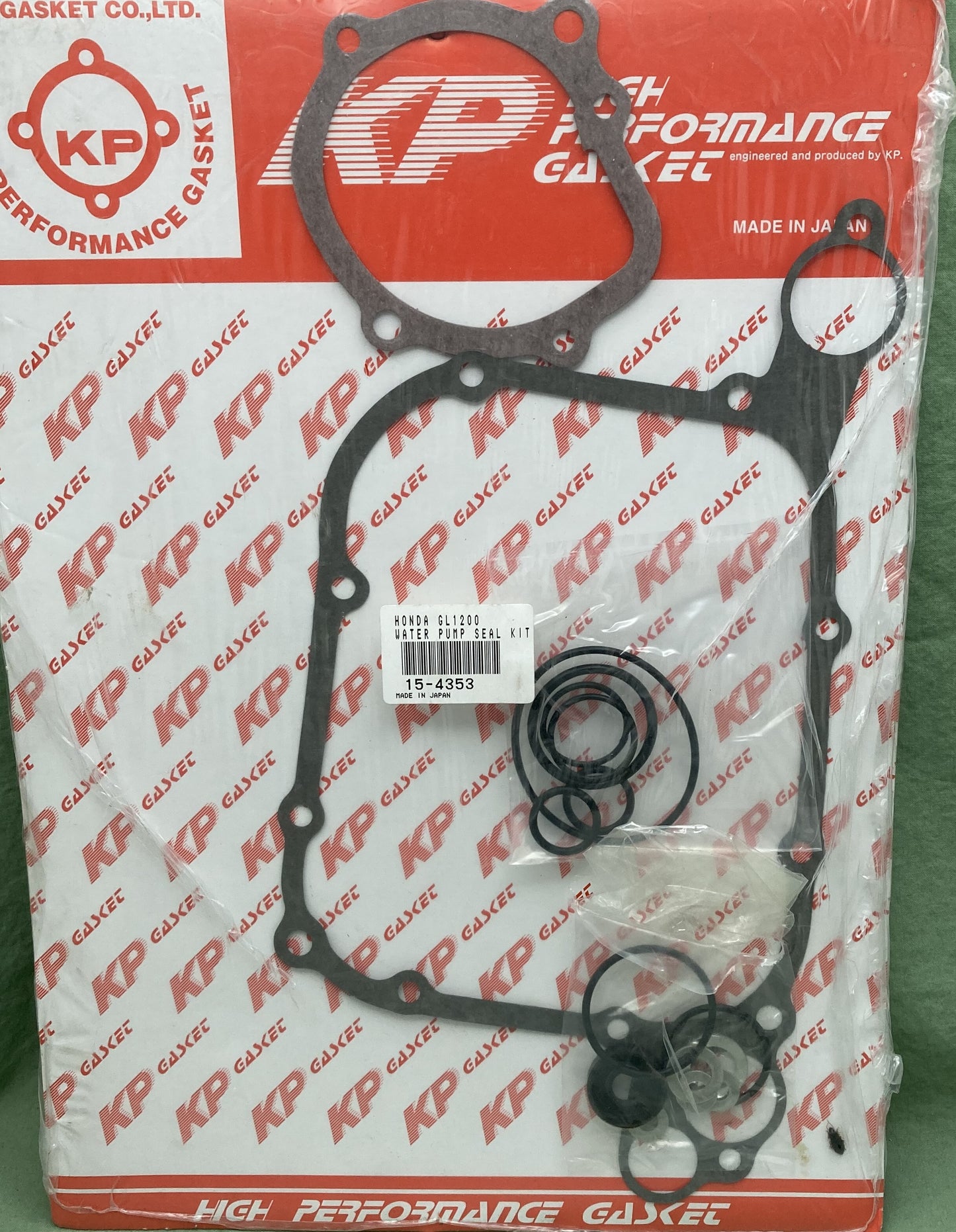 New Genuine KP GASKET 15-4353 Water pump Seal Kit, Honda GL1200