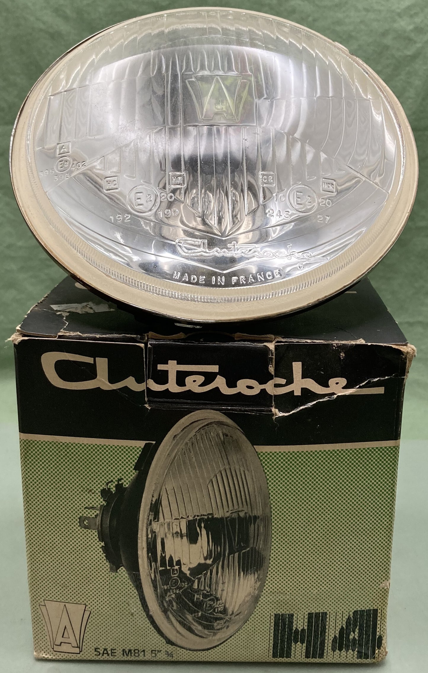 New Genuine Cluteroche H4 Headlight  5" 3/4 SAE M81