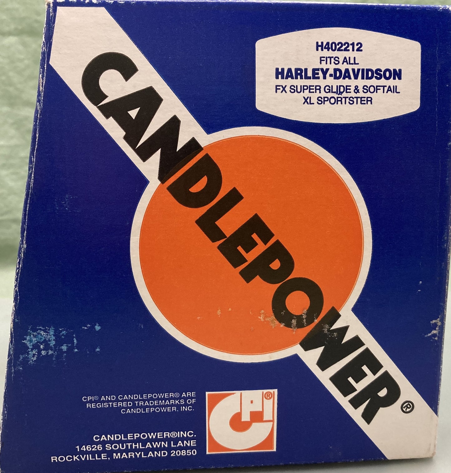 New Genuine Candlepower H402212 5 3/4in Quartz Halogen Headlight, Harley-Davison