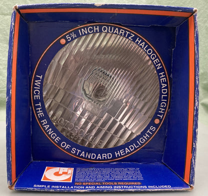 New Genuine Candlepower H402212 5 3/4in Quartz Halogen Headlight, Harley-Davison