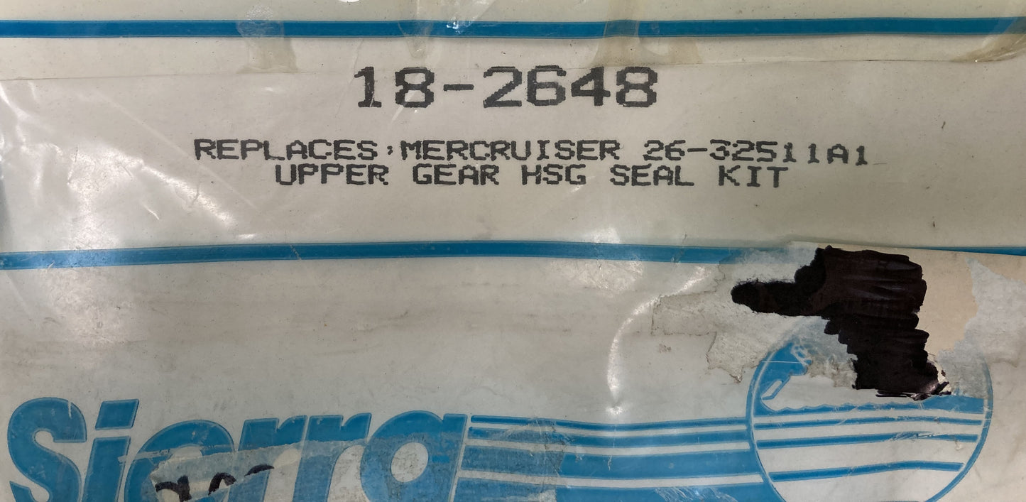 New Genuine Sierra 18-2648 Upper Gear HSG Seal kit, Mercruiser 26-32511A1
