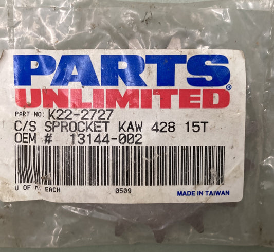 New Genuine Parts Unlimited K22-2727 Sprocket KAW 428 15T