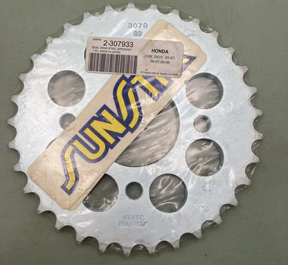 New Genuine Sunstar 2-307933 Rear Steel Sprocket 33T, Honda CMX 250/C