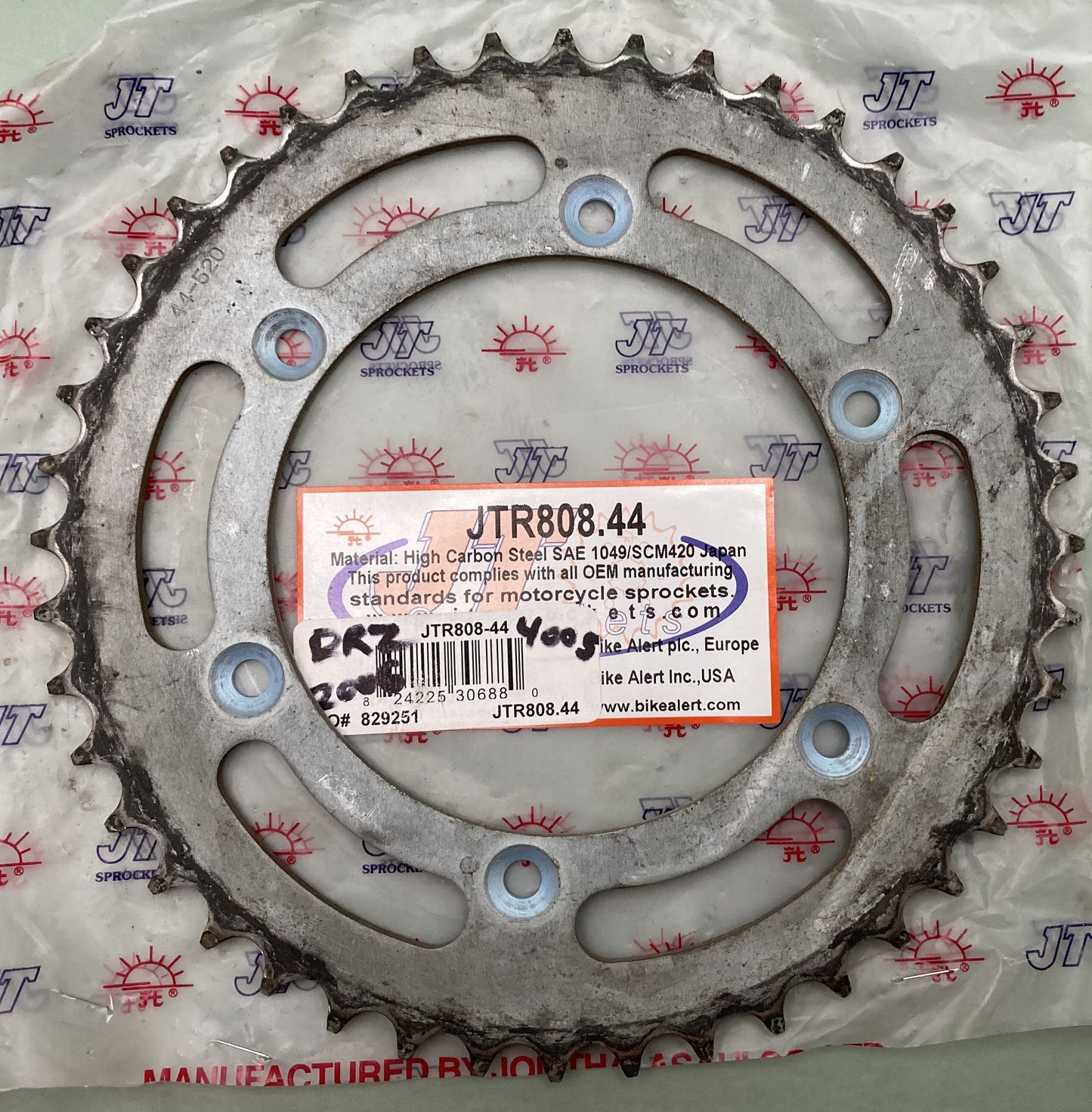 JT Sprockets JTR808-44 Sprocket High Carbon Steel 44T