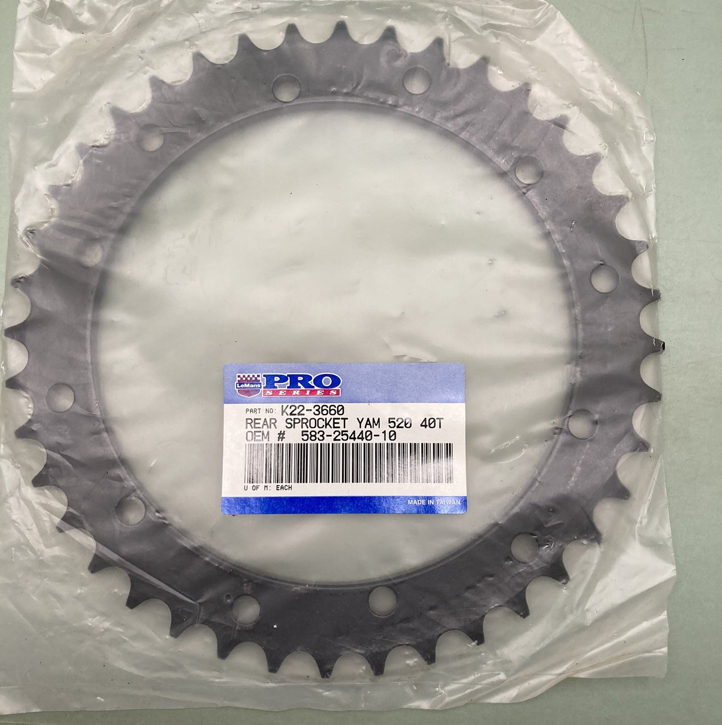 New Genuine LeMans PRO Series K212-3660 Rear Sprocket Yam 520 40T 583-25440-10