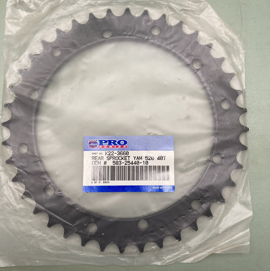 New Genuine LeMans PRO Series K212-3660 Rear Sprocket Yam 520 40T 583-25440-10
