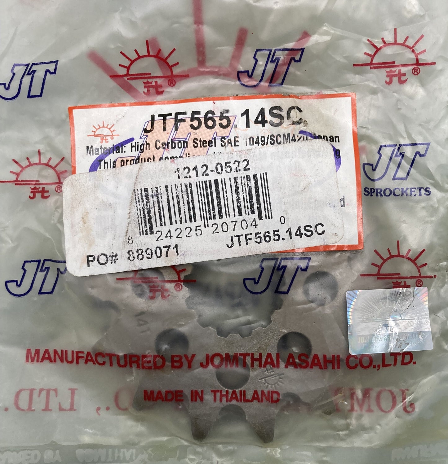 New Genuine JT Sprockets JTF565-14SC High Carbon Steel Sprocket 14T