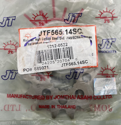 New Genuine JT Sprockets JTF565-14SC High Carbon Steel Sprocket 14T