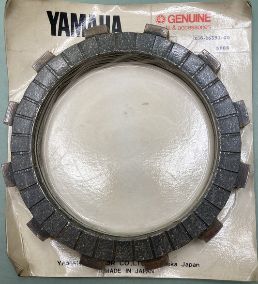 New Genuine Yamaha 256-16331-00 Plate Friction, Set of 5