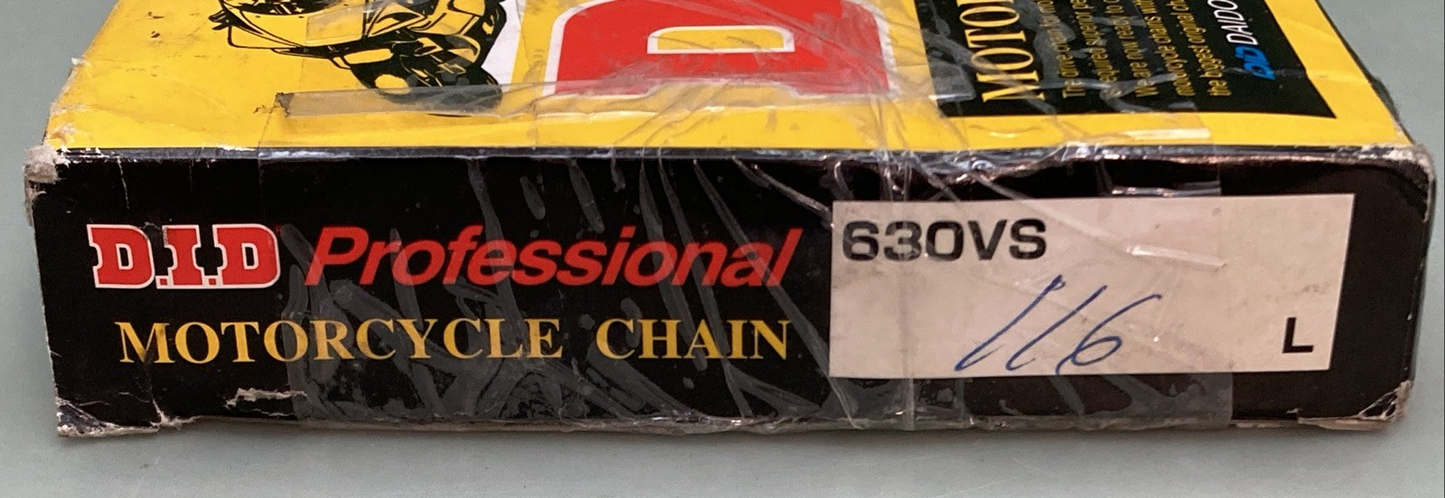 NEW GENUINE DAIDO KOGYO DID630VS-116L O-RING MOTORCYCLE DRIVE CHAIN