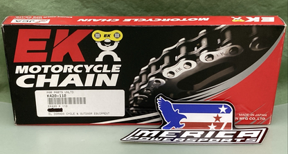 NEW GENUINE EK CHAIN 420-110 MOTORCYCLE DRIVE CHAIN EK420X110L