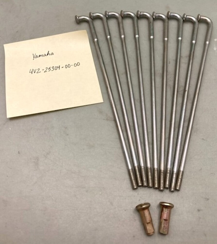 Replaces Yamaha 4V2-25304-00-00 Spoke 9 and Nipple 2 Set New Incomplete Set