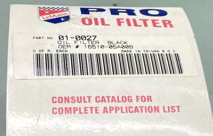 LeMans 01-0027 Pro Oil Filter New Genuine