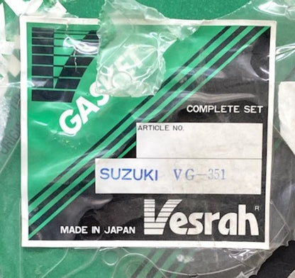 Vesrah VG-351 Gasket Kit for Suzuki New Genuine Incomplete Kit