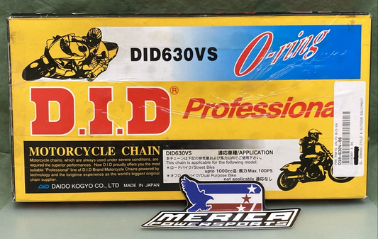 NEW GENUINE DAIDO KOGYO DID630VS-96L O-RING MOTORCYCLE DRIVE CHAIN