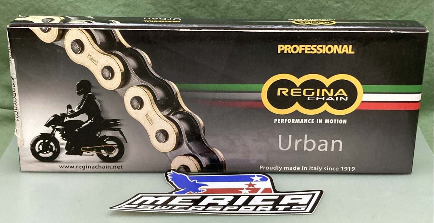 NEW GENUINE REGINA CHAIN 420OROY/1021 420X114 MOTORCYCLE DRIVE CHAIN