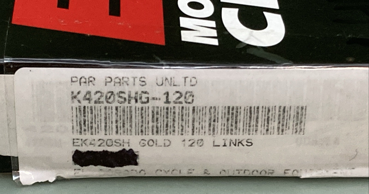 NEW GENUINE EK CHAIN 420SHG-120/G 420X120 MOTORCYCLE DRIVE CHAIN