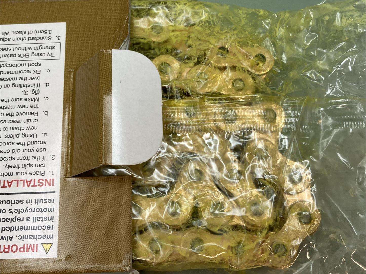 NEW GENUINE EK CHAIN 420SHG-120/G 420X120 MOTORCYCLE DRIVE CHAIN